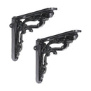 Spira Brass - Apple Shelf Bracket Black (Sold in Pairs) - BR704BLK - Choice Handles
