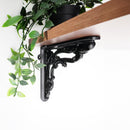 Spira Brass - Apple Shelf Bracket Black (Sold in Pairs) - BR704BLK - Choice Handles