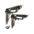 Spira Brass - Apple Shelf Bracket Matt Antique (Sold in Pairs) - BR704MANT - Choice Handles