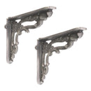 Spira Brass - Apple Shelf Bracket Pewter (Sold in Pairs) - BR704PEW - Choice Handles
