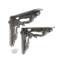Spira Brass - Apple Shelf Bracket Pewter (Sold in Pairs) - BR704PEW - Choice Handles