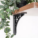 Spira Brass - Victorian Gothic Shelf Bracket Black (Sold in Pairs) - BR705BLK - Choice Handles