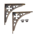 Spira Brass - Victorian Gothic Shelf Bracket Matt Antique (Sold in Pairs) - BR705MANT - Choice Handles