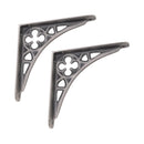 Spira Brass - Victorian Gothic Shelf Bracket Pewter (Sold in Pairs) - BR705PEW - Choice Handles