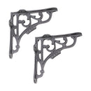 Spira Brass - GNER Shelf Bracket Black 125x125mm (Sold in Pairs) - BR706BLK - Choice Handles