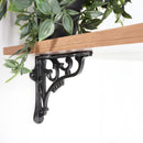 Spira Brass - GNER Shelf Bracket Black 125x125mm (Sold in Pairs) - BR706BLK - Choice Handles