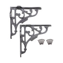 Spira Brass - GNER Shelf Bracket Black 125x125mm (Sold in Pairs) - BR706BLK - Choice Handles