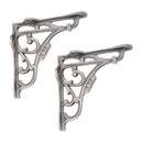 Spira Brass - GNER Shelf Bracket Pewter 125x125mm (Sold in Pairs) - BR706PEW - Choice Handles