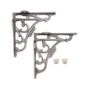 Spira Brass - GNER Shelf Bracket Pewter 125x125mm (Sold in Pairs) - BR706PEW - Choice Handles