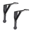 Spira Brass - Penny Gallow Shelf Bracket Black (Sold in Pairs) - BR707BLK - Choice Handles