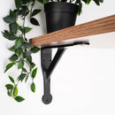 Spira Brass - Penny Gallow Shelf Bracket Black (Sold in Pairs) - BR707BLK - Choice Handles