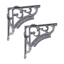 Spira Brass - Covent Garden Shelf Bracket Black (Sold in Pairs) - BR708BLK - Choice Handles