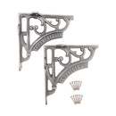 Spira Brass - Covent Garden Shelf Bracket Pewter (Sold in Pairs) - BR708PEW - Choice Handles