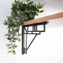 Spira Brass - Art Deco Bracket Black (Sold in Pairs) - BR710BLK - Choice Handles