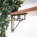 Spira Brass - Art Deco Shelf Bracket Matt Antique (Sold in Pairs) - BR710MANT - Choice Handles