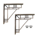 Spira Brass - Art Deco Shelf Bracket Matt Antique (Sold in Pairs) - BR710MANT - Choice Handles