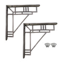 Spira Brass - Art Deco Shelf Bracket Pewter (Sold in Pairs) - BR710PEW - Choice Handles