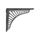 Spira Brass - Sunrise Shelf Bracket Black (Sold in Pairs) - BR711BLK - Choice Handles