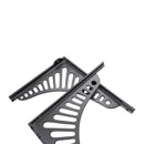 Spira Brass - Sunrise Shelf Bracket Black (Sold in Pairs) - BR711BLK - Choice Handles