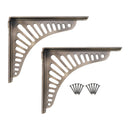 Spira Brass - Sunrise Shelf Bracket Matt Antique (Sold in Pairs) - BR711MANT - Choice Handles