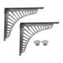 Spira Brass - Sunrise Shelf Bracket Pewter (Sold in Pairs) - BR711PEW - Choice Handles