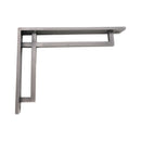 Spira Brass - Narrow Art Deco Bracket Pewter (Sold in Pairs) - BR712PEW - Choice Handles