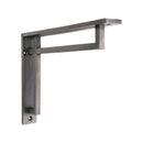 Spira Brass - Narrow Art Deco Bracket Pewter (Sold in Pairs) - BR712PEW - Choice Handles