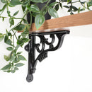 Spira Brass - GNER Shelf Bracket Black 150x150mm (Sold in Pairs) - BR713BLK - Choice Handles