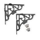 Spira Brass - GNER Shelf Bracket Black 150x150mm (Sold in Pairs) - BR713BLK - Choice Handles