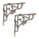 Spira Brass - GNER Shelf Bracket Matt Antique 150x150mm (Sold in Pairs) - BR713MANT - Choice Handles