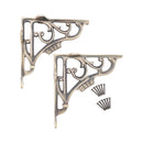 Spira Brass - GNER Shelf Bracket Matt Antique 150x150mm (Sold in Pairs) - BR713MANT - Choice Handles