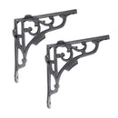 Spira Brass - GNER Shelf Bracket Black 180x180mm (Sold in Pairs) - BR714BLK - Choice Handles