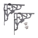 Spira Brass - GNER Shelf Bracket Black 180x180mm (Sold in Pairs) - BR714BLK - Choice Handles