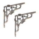 Spira Brass - GNER Shelf Bracket Matt Antique 180x180mm (Sold in Pairs) - BR714MANT - Choice Handles