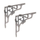 Spira Brass - GNER Shelf Bracket Pewter 180x180mm (Sold in Pairs) - BR714PEW - Choice Handles