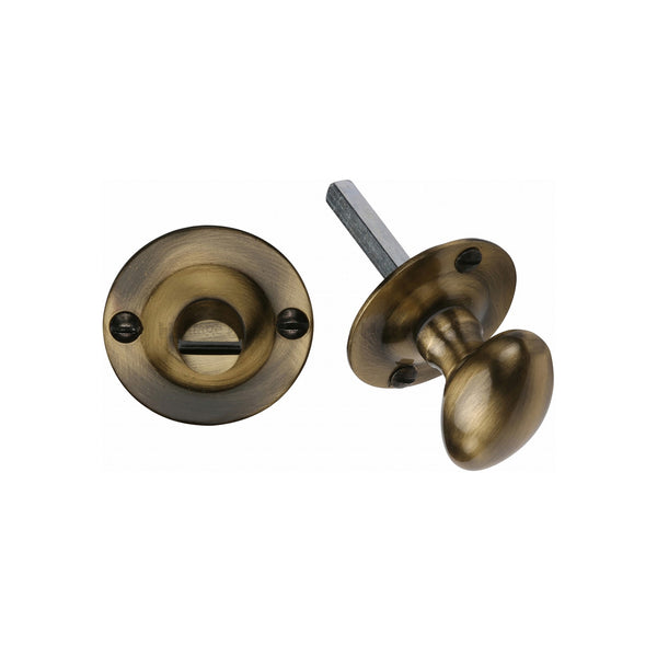 Heritage Brass Bolt for Privacy in Bathroom or Bedroom Doors Antique finish - BT15-AT - Choice Handles