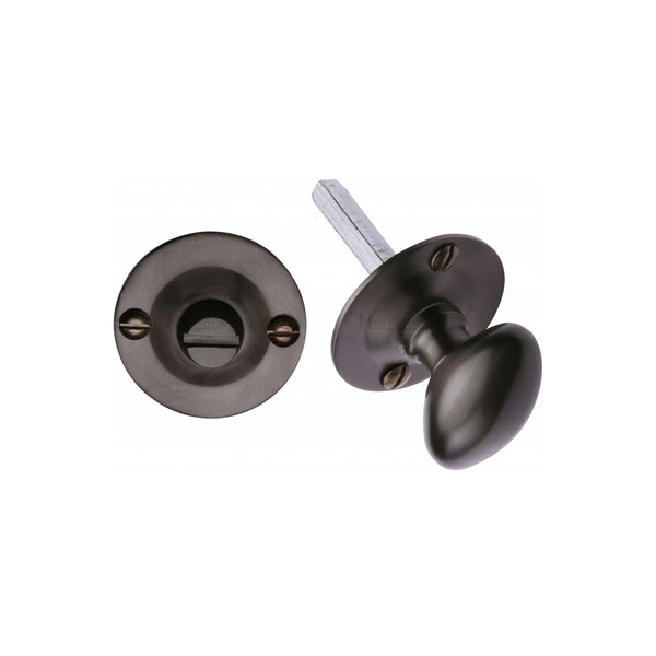 Heritage Brass Bolt for Privacy in Bathroom or Bedroom Doors Matt Bronze finish - BT15-MB - Choice Handles