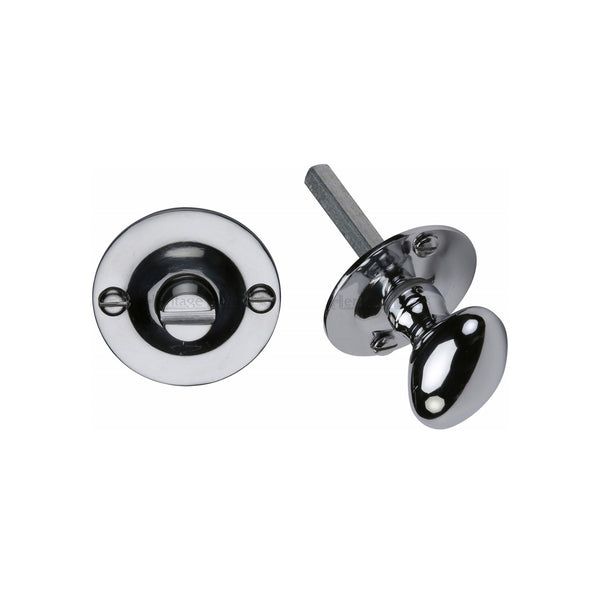 Heritage Brass Bolt for Privacy in Bathroom or Bedroom Doors Polished Chrome finish - BT15-PC - Choice Handles