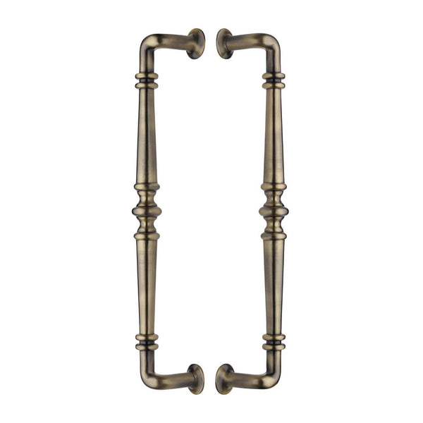 Heritage Brass Back to Back Door Pull Handle Avon Design Antique Brass finish
 - BTB1169 390-AT - Choice Handles
