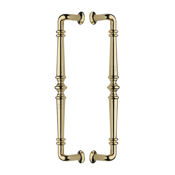 Heritage Brass Back to Back Door Pull Handle Avon Design Polished Brass finish - BTB1169 390-PB - Choice Handles