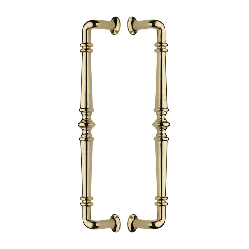 Heritage Brass Back to Back Door Pull Handle Avon Design Polished Brass finish - BTB1169 390-PB - Choice Handles