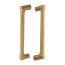 Heritage Brass Back to Back Door Pull Handle Gio Design 332mm Satin Brass Finish - BTB1238 332-SB - Choice Handles