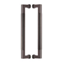 Heritage Brass Door Pull Handle Bauhaus Design 330mm Matt Bronze Finish - BTB1312 330-MB - Choice Handles