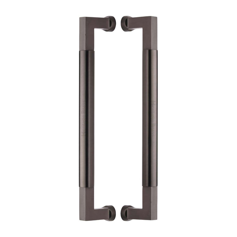 Heritage Brass Door Pull Handle Bauhaus Design 330mm Matt Bronze Finish - BTB1312 330-MB - Choice Handles