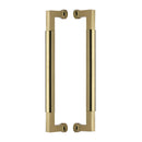 Heritage Brass Door Pull Handle Bauhaus Design 330mm Polished Brass Finish - BTB1312 330-PB - Choice Handles