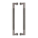 Heritage Brass Door Pull Handle Bauhaus Design 330mm Satin Nickel Finish - BTB1312 330-SN - Choice Handles
