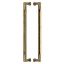 Heritage Brass Door Pull Handle Bauhaus Design 483mm Antique Brass Finish - BTB1312 483-AT - Choice Handles