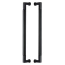 Heritage Brass Door Pull Handle Bauhaus Design 483mm Matt Black Finish - BTB1312 483-BKMT - Choice Handles