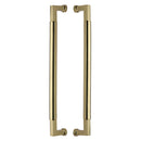 Heritage Brass Door Pull Handle Bauhaus Design 483mm Polished Brass Finish - BTB1312 483-PB - Choice Handles