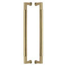 Heritage Brass Door Pull Handle Bauhaus Design 483mm Satin Brass Finish - BTB1312 483-SB - Choice Handles